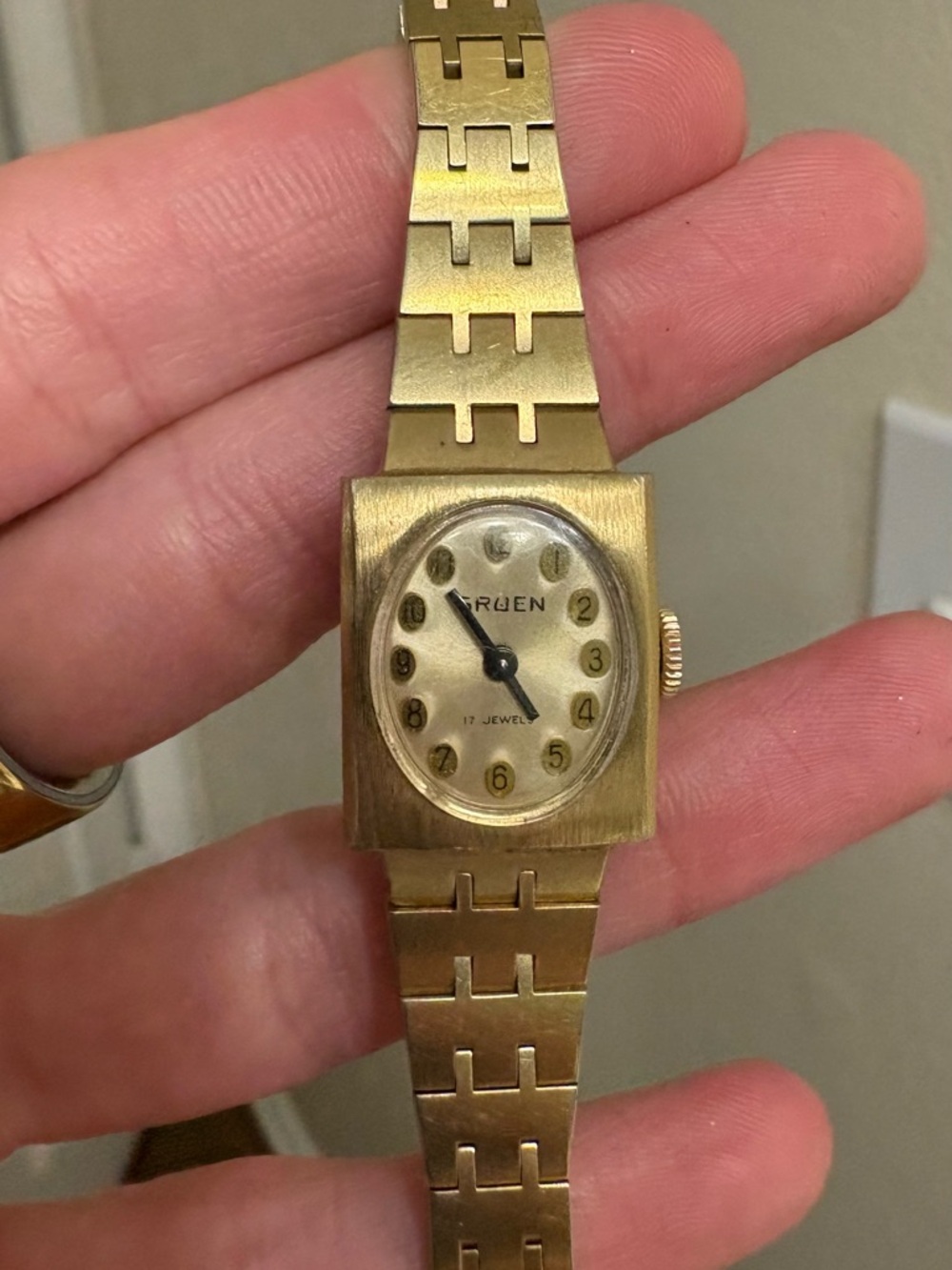 Gruen Gold-Tone Ladies Mechanical Watch - Gold